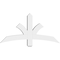 Ekena Millwork Davenport Architectural Grade PVC Gable Bracket, 48"W x 24"H x 4"D x 4"F, 12/12 Pitch GBP048X24X0404DAV00 - alternate 2